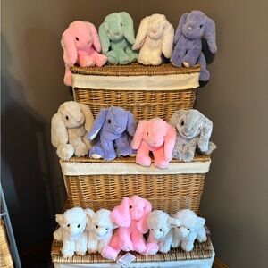 Plush Pastel Bunny $20.00 each - Pink, Purple, Mint, Cream, Gray